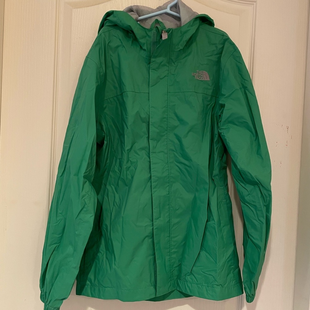 North Face Green Raincoat